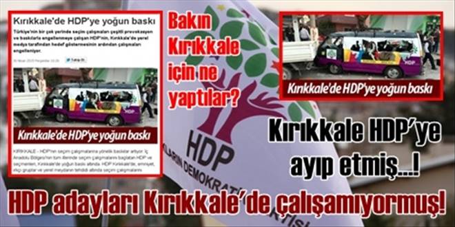 Kırıkkale`de HDP`ye yoğun baskı varmış!