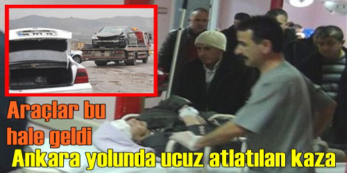 Kırıkkale`de Trafik Kazası: 4 Yaralı