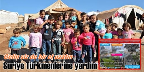 Suriye Türkmenlerine yardım