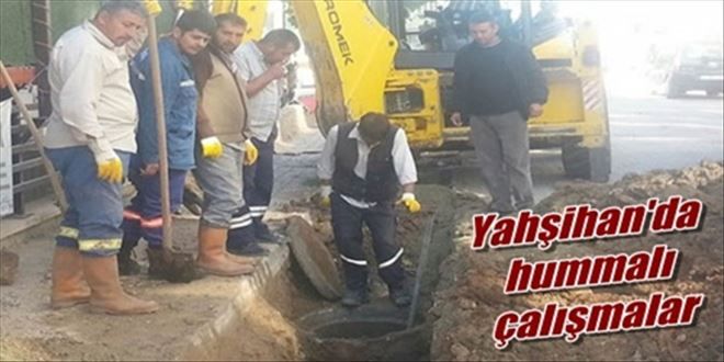 Yahşihan´da altyapı çalışması tam hız sürüyor