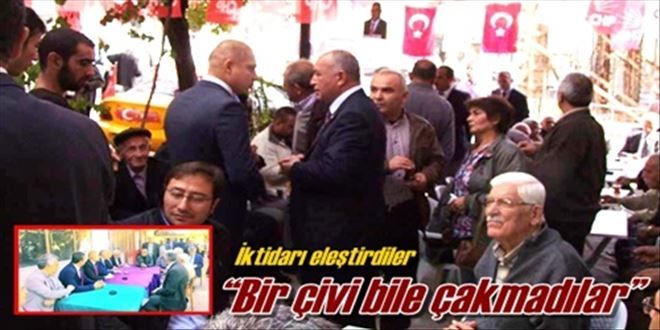 ?Bir çivi bile çakmadılar?