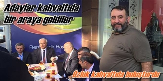 Birlikte kahvaltı yaptılar
