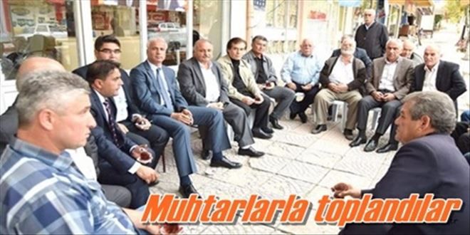 Ak parti Deliceli muhtarlarla buluştu