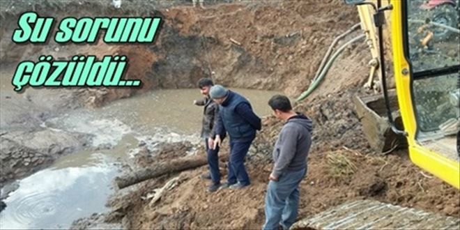 Su sıkıntısı giderildi