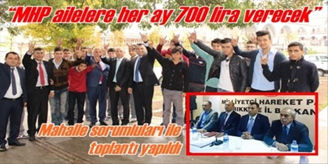 ?MHP ailelere her ay 700 lira verecek?