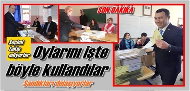 Oylarını böyle kullandılar