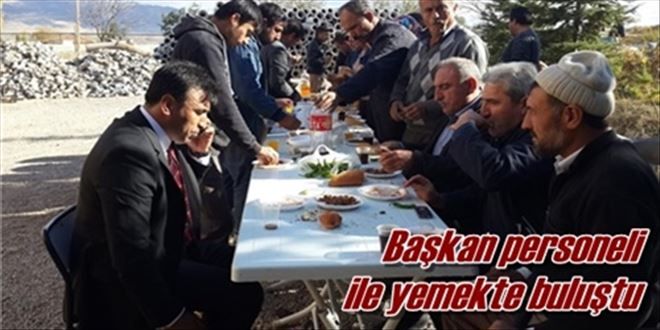 Başkan, personelle buluştu