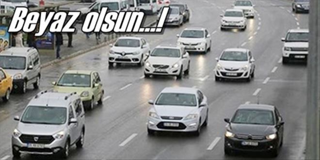 En fazla beyaz araç tercih ediliyor