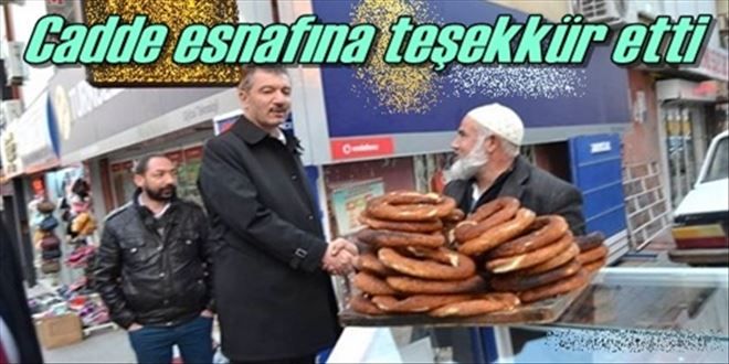 Öztürk´den cadde esnafına teşekkür