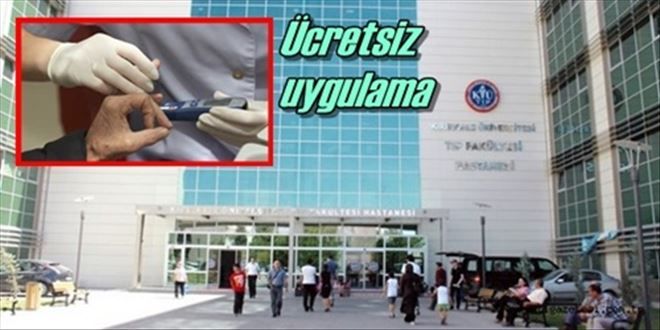 Ücretsiz şeker taraması