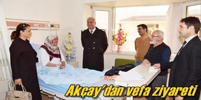 Akçay´dan vefa ziyareti