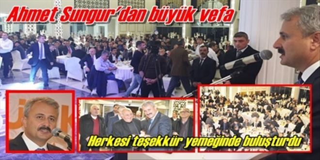 Sungur herkesi yemekte buluşturdu