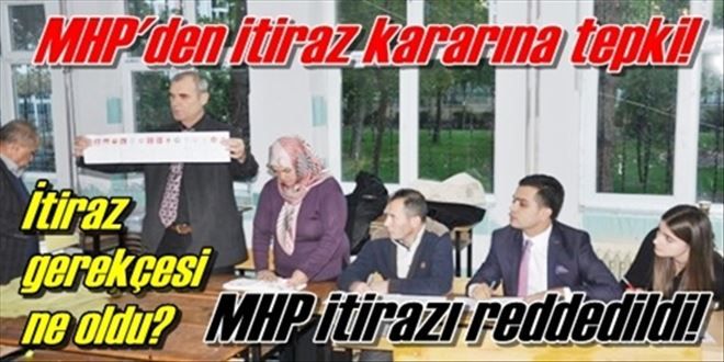MHP´nin talebine ret