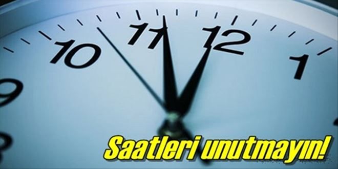 Yaz saati uygulaması bitiyor