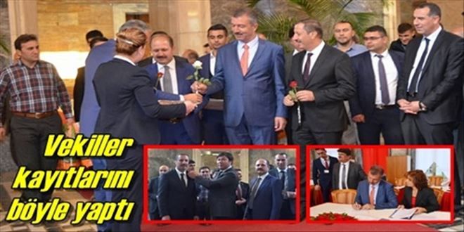 Vekiller kayıt yaptırdı