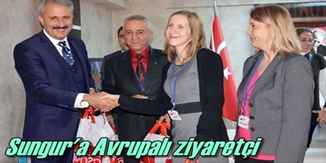 Avrupalı öğretmenlerden  Sungur´a teşekkür ziyareti