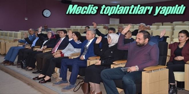 Meclis toplantıları yapıldı