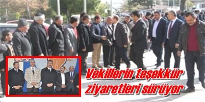 İlçelere teşekkür ziyaretleri