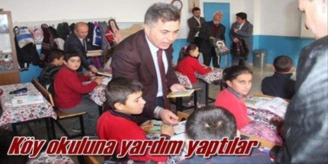 Okula yardım çalışması