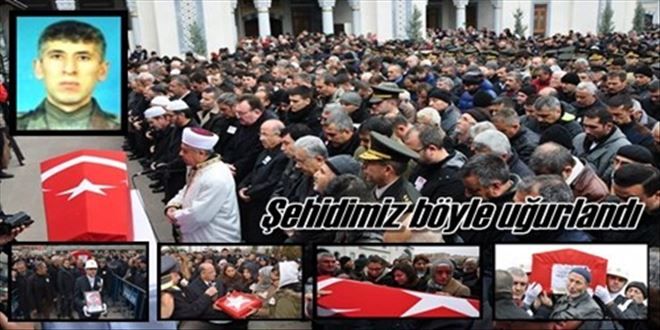 Şehidimiz toprağa verildi