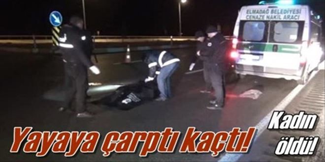 Yayaya çarpıp kaçtı!