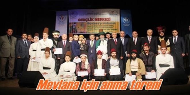 Mevlana için anma