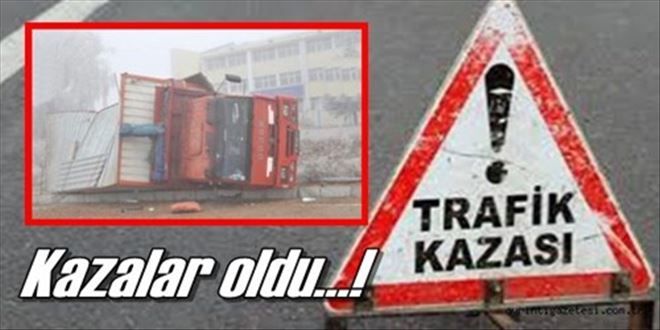 Trafik kazaları: 6 yaralı!