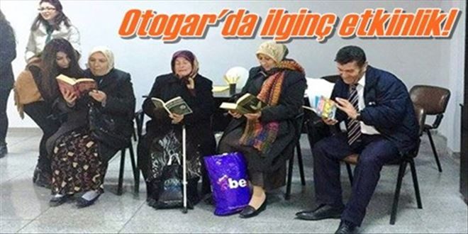 Otogar´da kütüphane açtılar