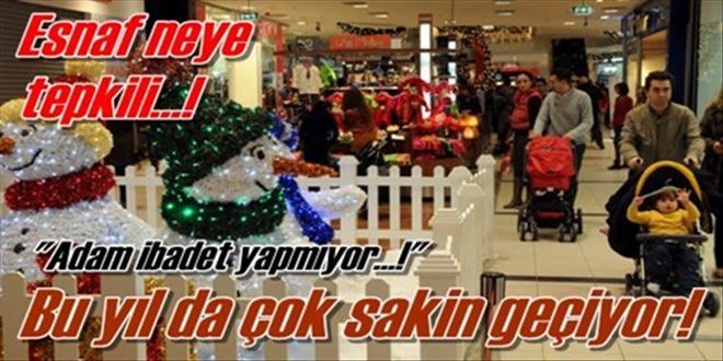 Sanki yılbaşı yok!