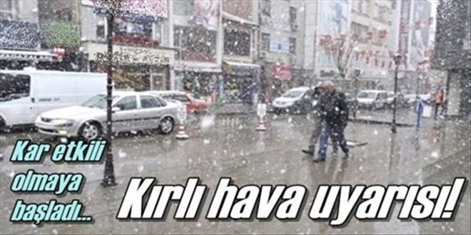 Karlı hava uyarısı