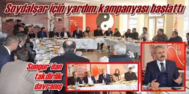 Sungur´dan soydaşlara yardım kampanyası