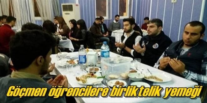 Göçmen öğrencilere birliktelik yemeği