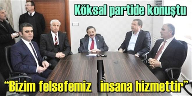  Bizim felsefemize insana hizmettir