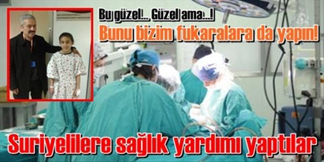 Suriyelilere sağlık yardımı