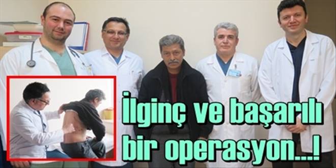 Akciğerindeki tümör, kalbin  bir bölümüyle alındı