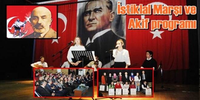 İstiklal Marşı ve Akif için  programlar düzenlendi