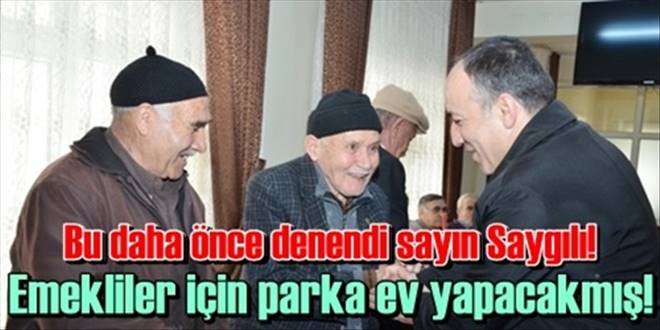 Parka konak yapılacak