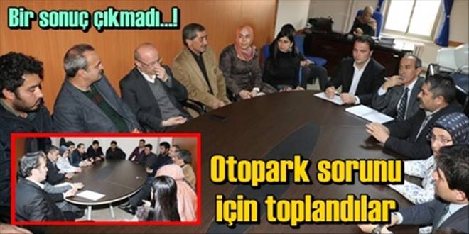 Otopark için toplandılar!