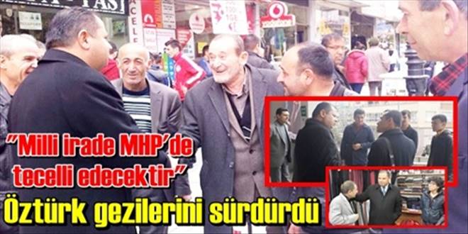 Öztürk, gezi ve çalışmalarına devam ediyor