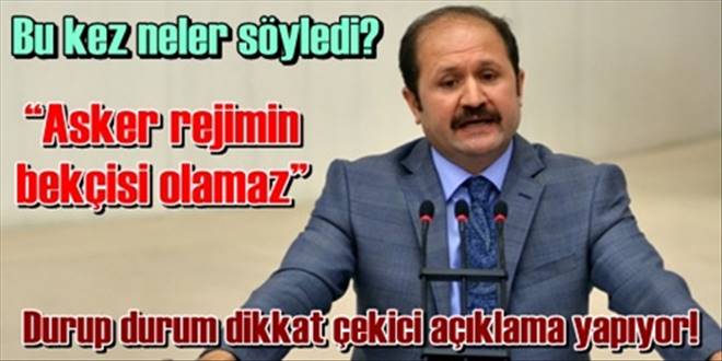  Asker rejimin bekçisi olamaz