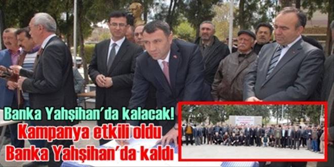 Banka için imza kampanyası başlatıldı