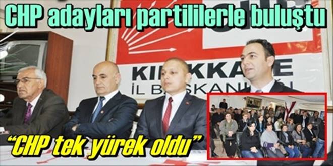Adaylar partililerle buluştu