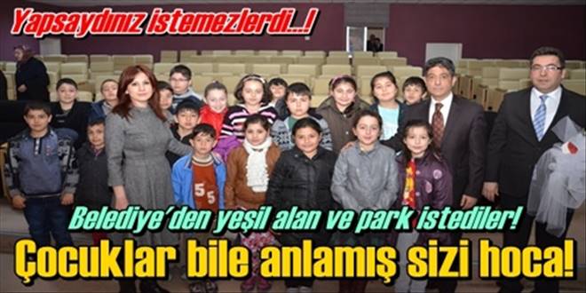 Minikler park istedi