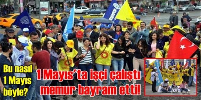 1 Mayıs meydanda renkli kutlandı