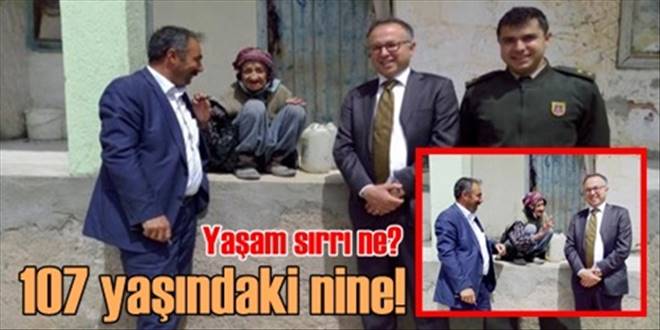 Özcan ve Kurt 107  yılık çınarı ziyaret etti