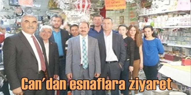 Can esnaflarla görüştü