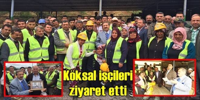 Orman işçilerini ziyaret etti