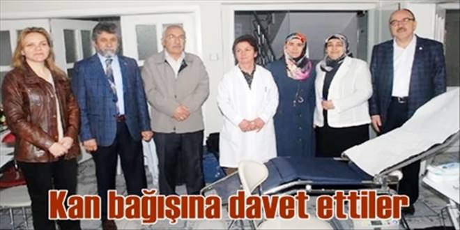 Gönüllü hanımlardan kan bağışı