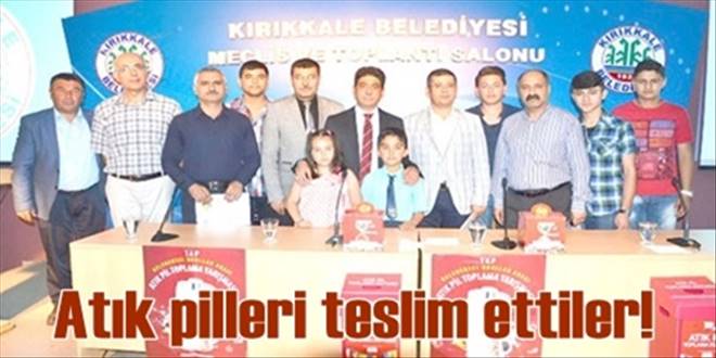 615 KG ATIK PİL TOPLANDI