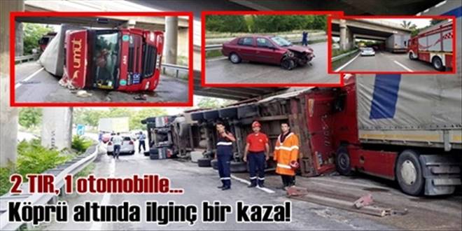 Köprü altında korkunç kaza!